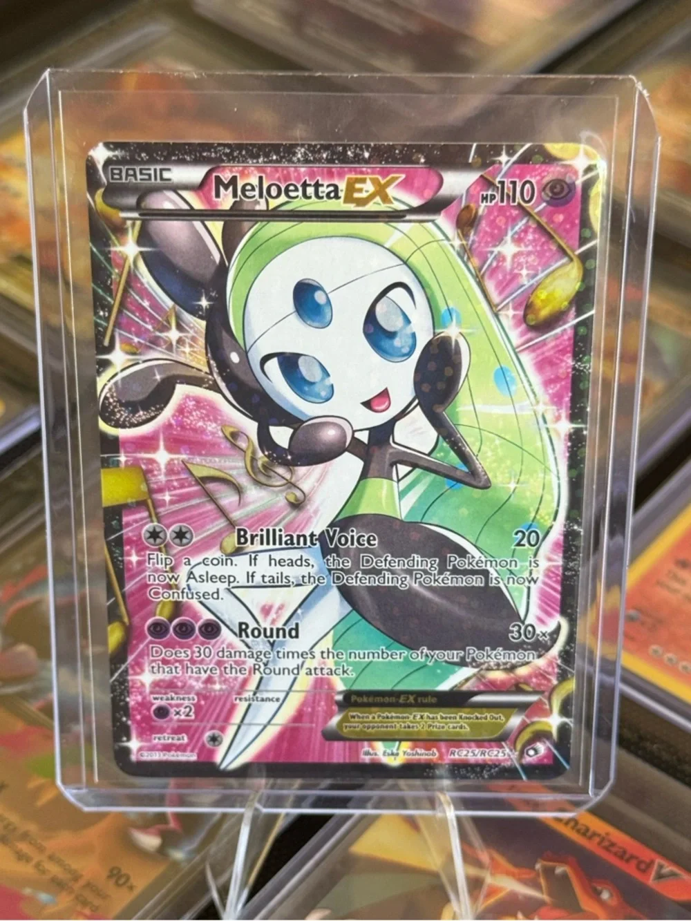 Meloetta EX Radiant Collection Holo RC25